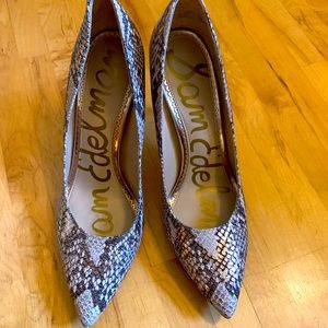 Sam Edelman Hazel snakeskin stiletto heels